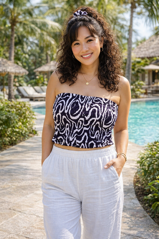 Boob Tube Strapless Bandeau Crop Tank