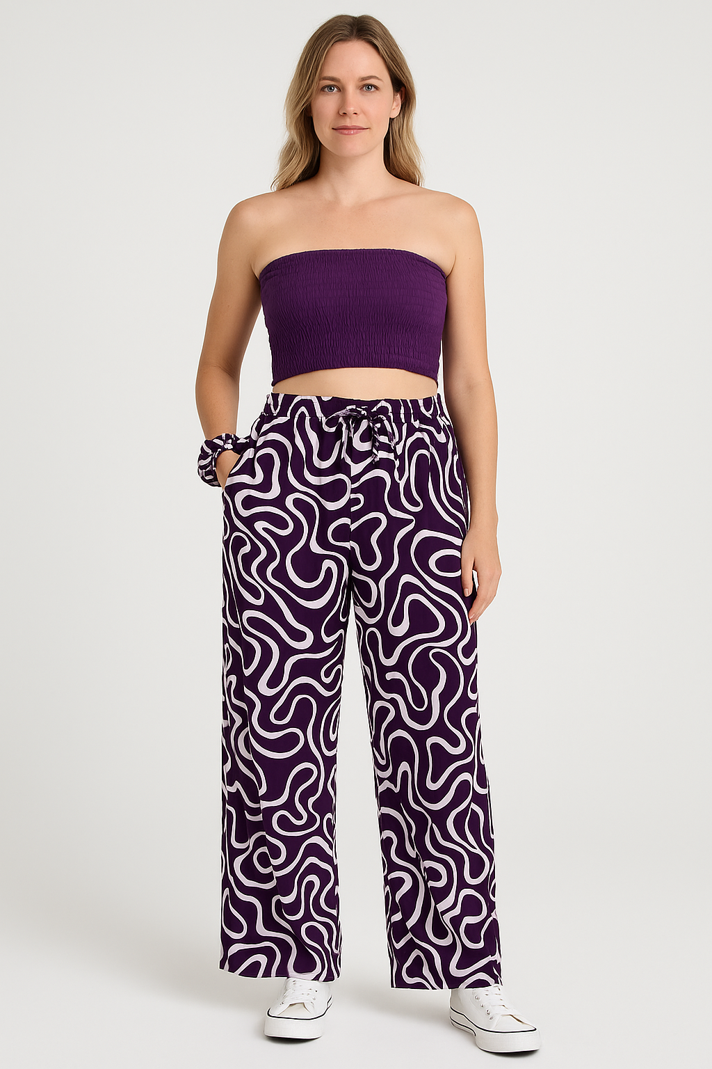 Happy Hippy Women’s Purple Printed Pants