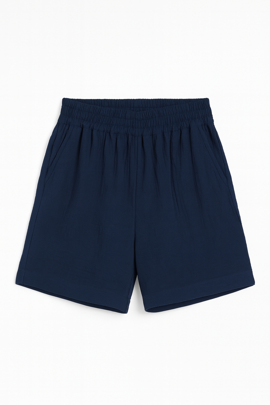 navy blue rayon short