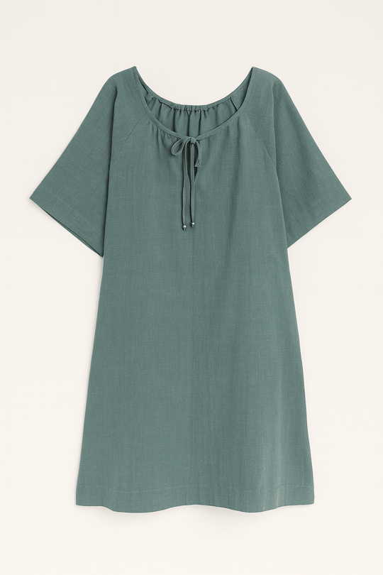 Jill DressStay cool and stylish in the Jill Linen Dress. A relaxed-fit, breathable short sleeve dress perfect for summer days, vacations, or casual outings.