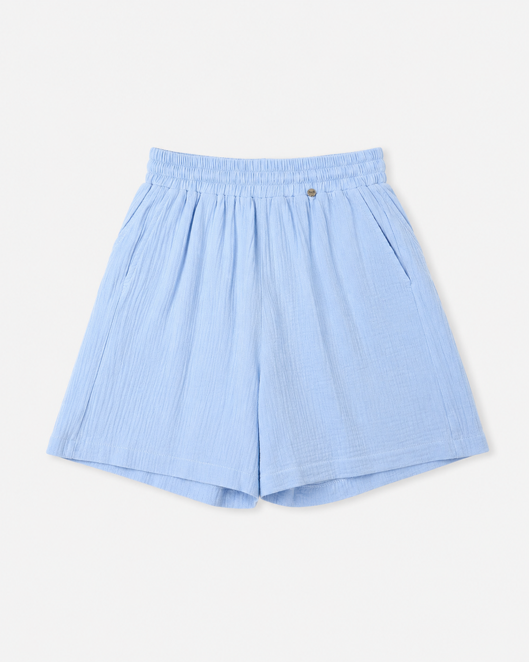 Women's Cotton Long Short - Light Blue