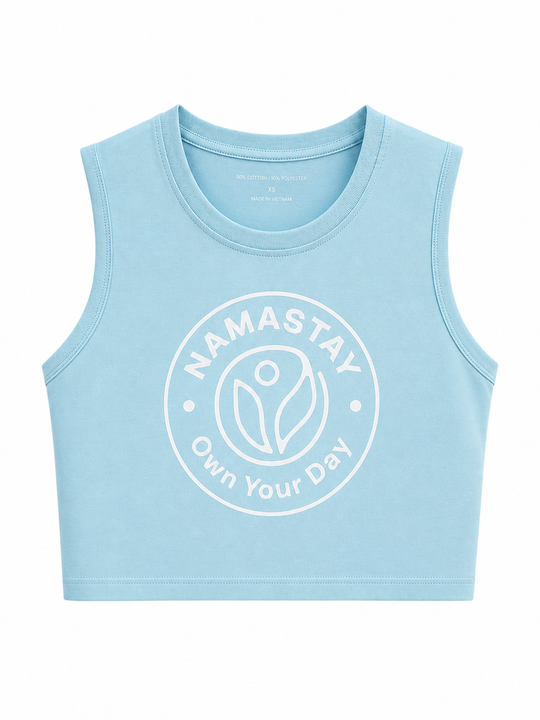 Namastay "Own Your Day" Crop Top