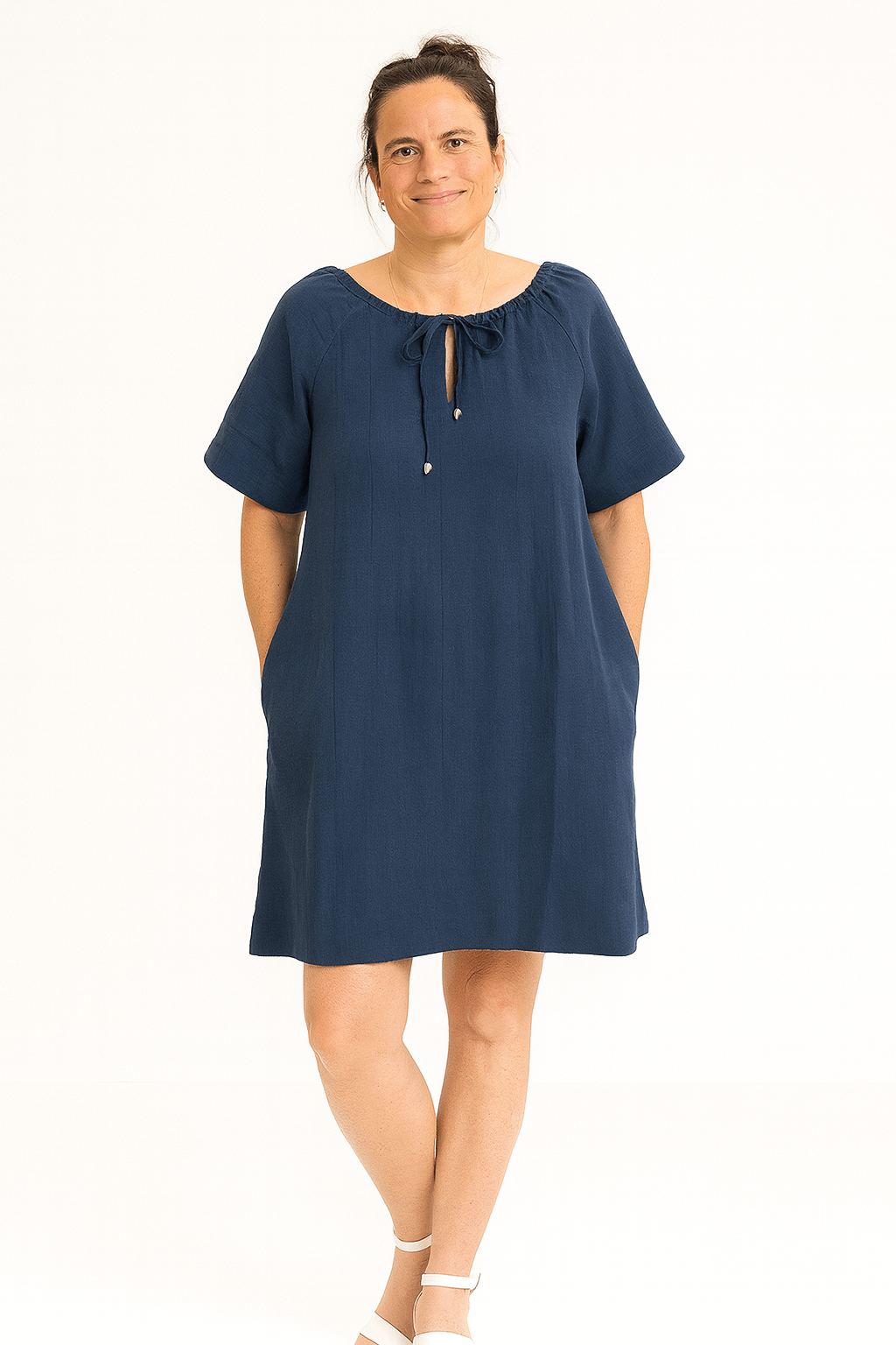Jill DressStay cool and stylish in the Jill Linen Dress. A relaxed-fit, breathable short sleeve dress perfect for summer days, vacations, or casual outings.