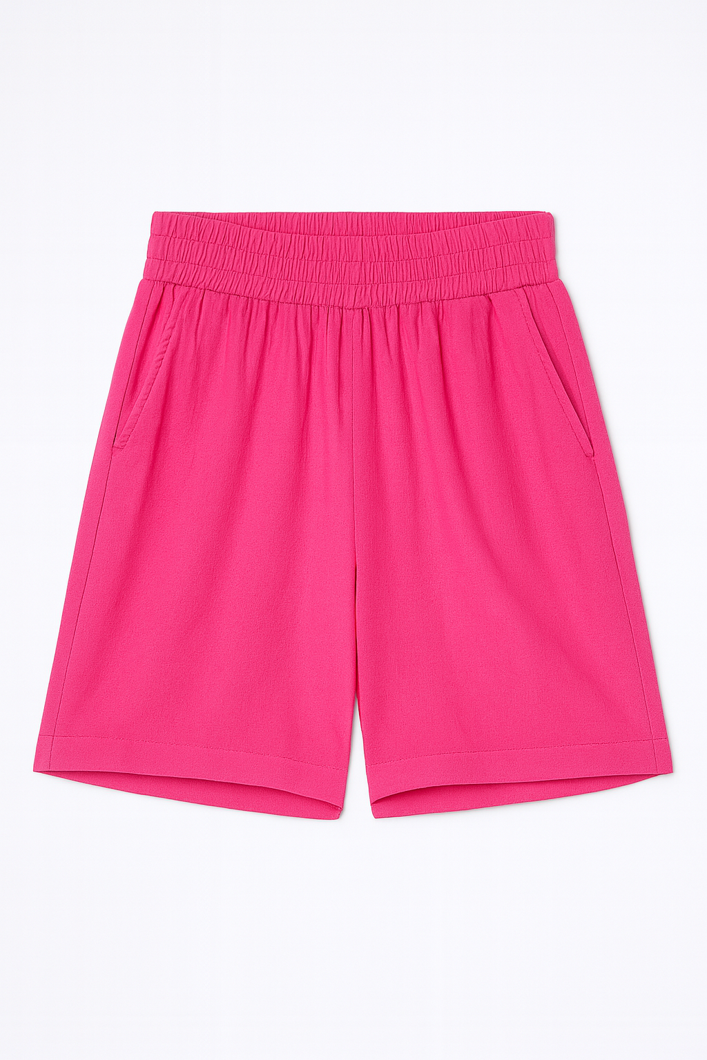 Women's Rayon Long Shorts - Pinknew,short