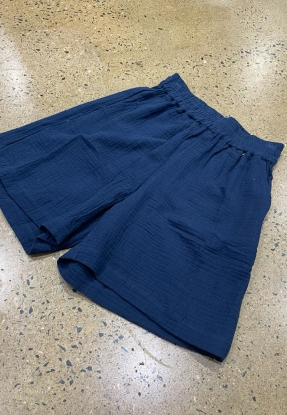 Short Rayon- Navy