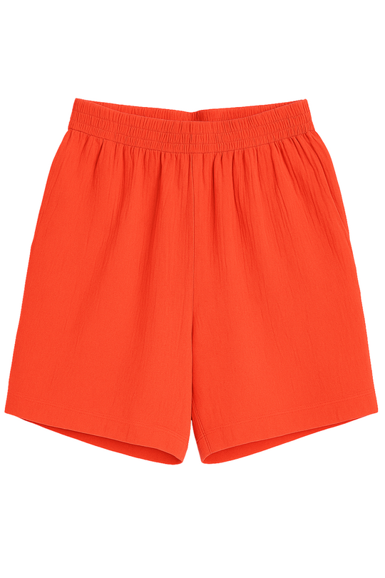 Women’s Rayon Long Shorts – Orangenew,shorts