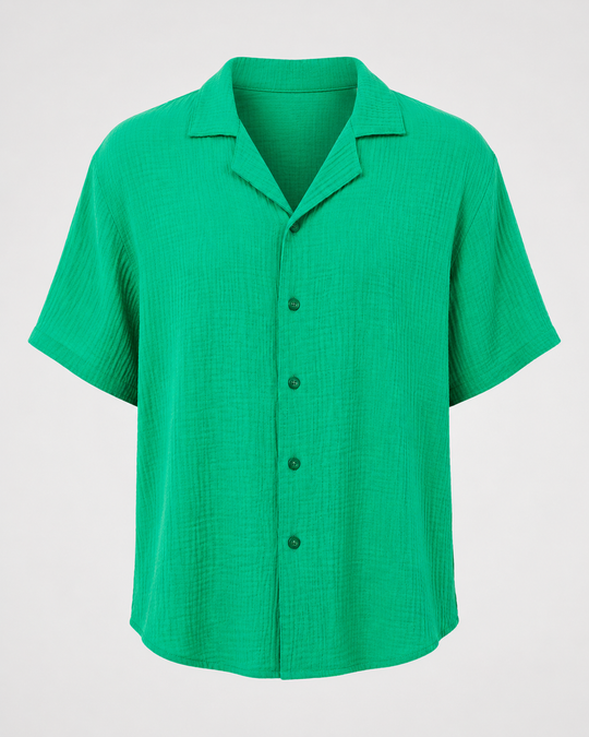 Women's Cotton Shirt - Green