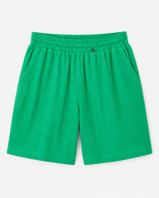 Women's Cotton Long Short - Green