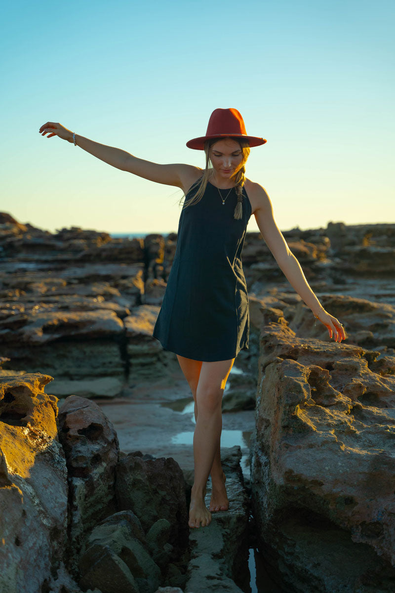 Linen Dress - Black