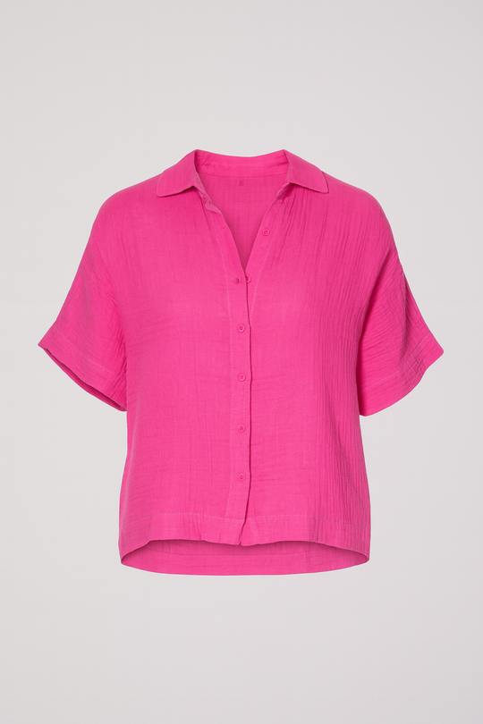 Womne's Rayon Shirt - PinkWOMEN CLOTHING