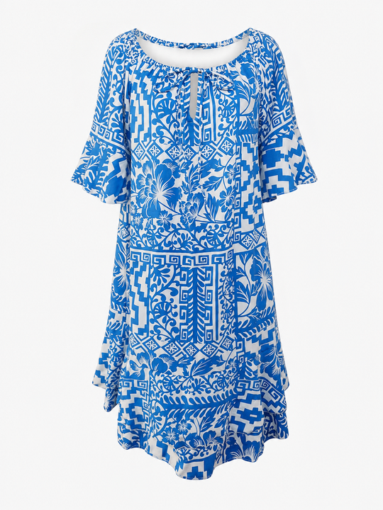 Sandy Floral Print Summer Dress