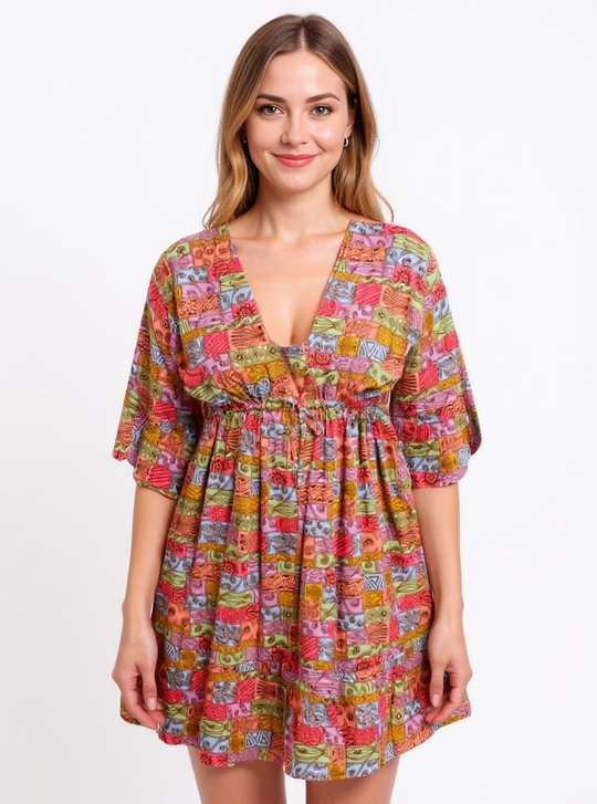 Glenys Dress - Multi
